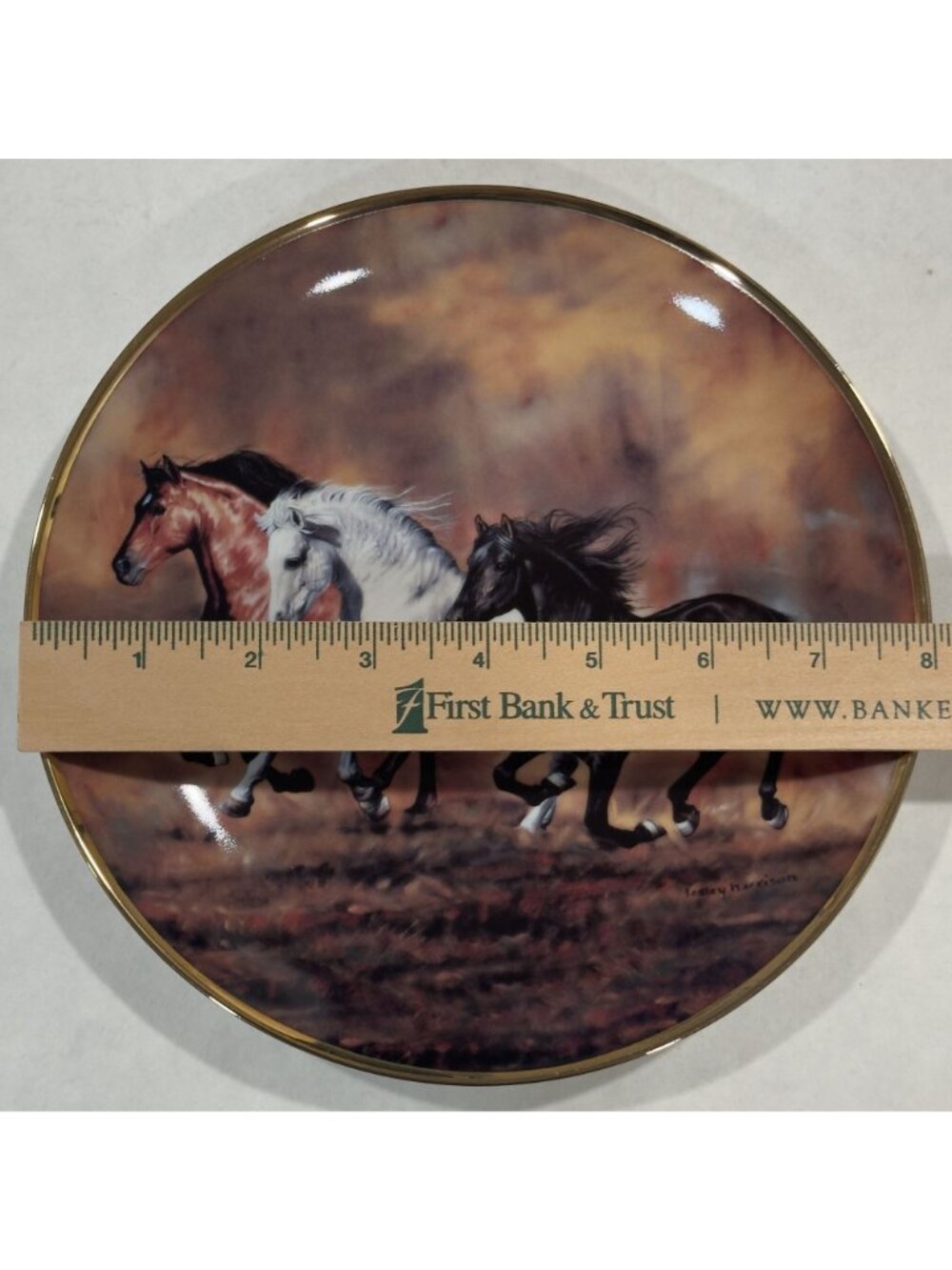 Vtg Brothers Of The Wind Limited Edition Collector Plate Wild At Heart Horses - Picture 5 of 10
